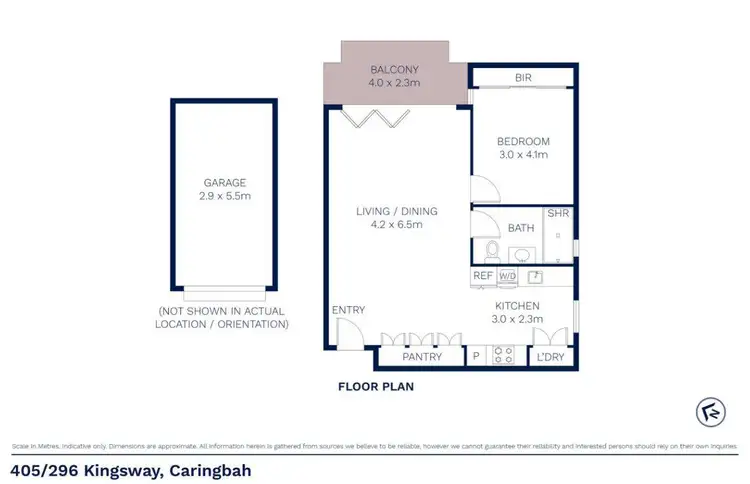 Floorplan of Homely apartment listing, 405/296-300 Kingsway, Caringbah NSW 2229