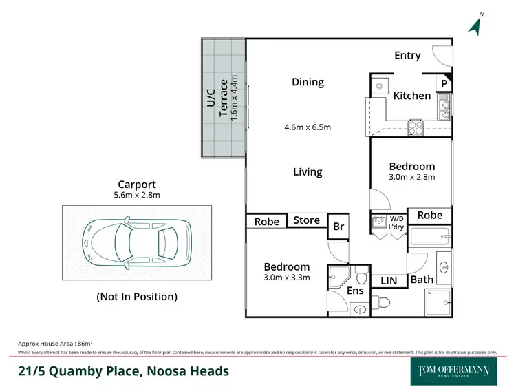 Floorplan of Homely unit listing, 21/5 Quamby Place, Noosa Heads QLD 4567