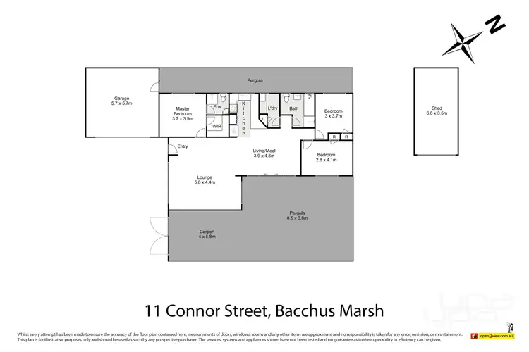 Floorplan of Homely house listing, 11 Connor Street, Bacchus Marsh VIC 3340