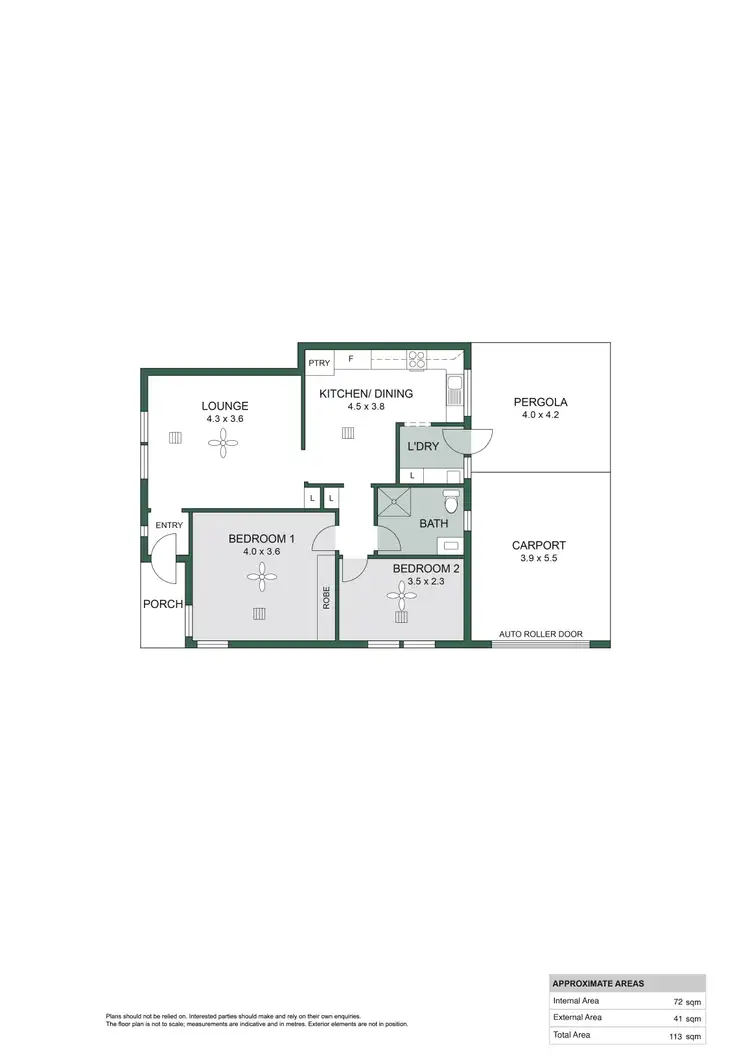 Floorplan of Homely house listing, 1/45 Kalgoorlie Road, Largs Bay SA 5016