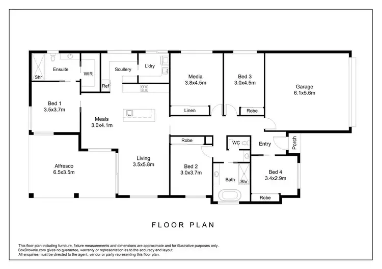 Floorplan of Homely house listing, 2 Thornbill Terrace, Bandiana VIC 3691