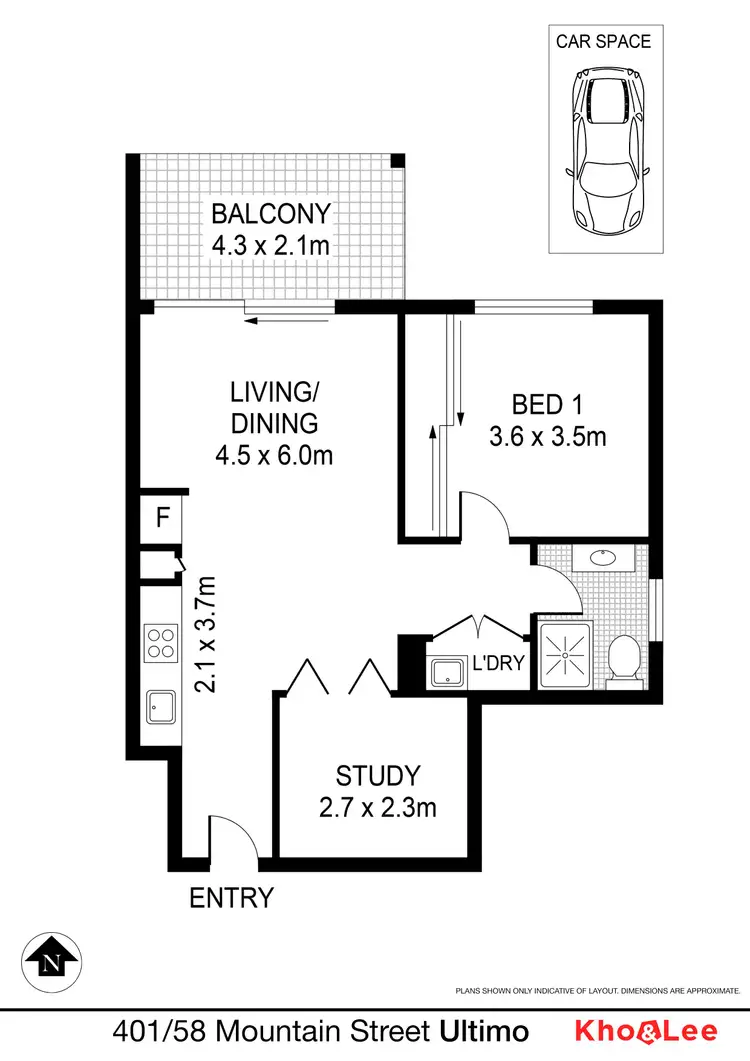 Floorplan of Homely apartment listing, 401/58 Mountain Street, Ultimo NSW 2007