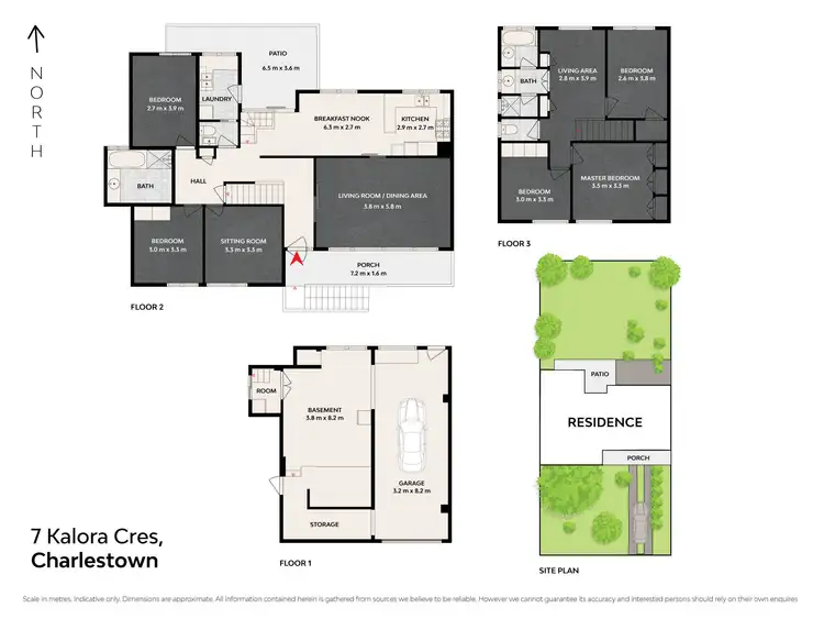 Floorplan of Homely house listing, 7 Kalora Crescent, Charlestown NSW 2290