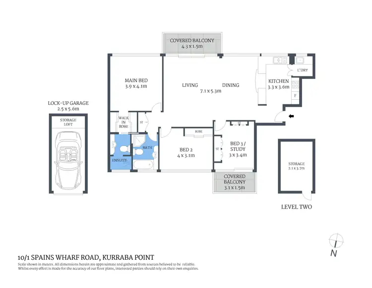 Floorplan of Homely unit listing, 10/1 Spains Wharf Road, Kurraba Point NSW 2089