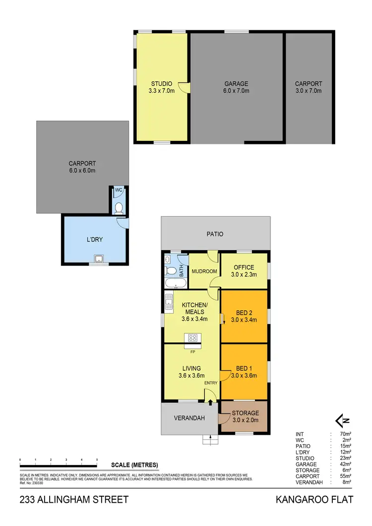 Floorplan of Homely house listing, 233 Allingham Street, Kangaroo Flat VIC 3555