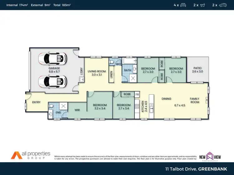 Floorplan of Homely house listing, 11 Talbot Drive, Greenbank QLD 4124