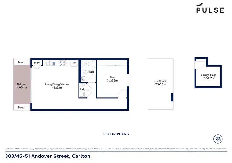Floorplan of Homely unit listing, 303/45-51 Andover Street, Carlton NSW 2218