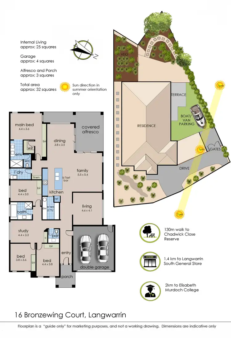 Floorplan of Homely house listing, 16 Bronzewing Court, Langwarrin VIC 3910