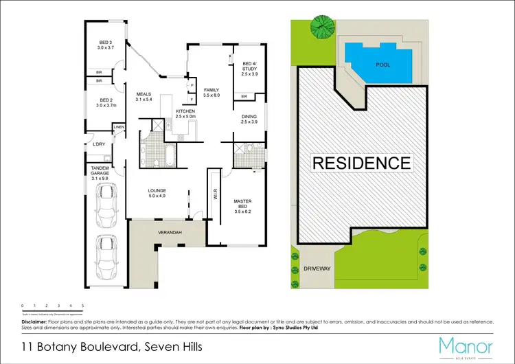 Floorplan of Homely house listing, 11 Botany Boulevard, Seven Hills NSW 2147