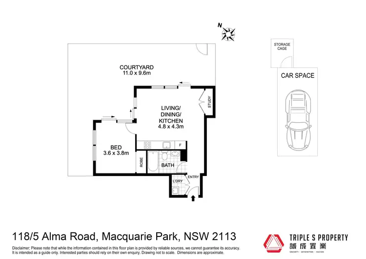 Floorplan of Homely apartment listing, 118/1 Alma Road, Macquarie Park NSW 2113
