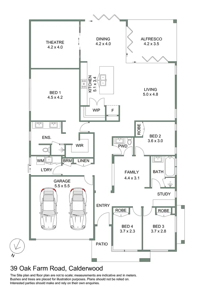 Floorplan of Homely house listing, 39 Oak Farm Road, Calderwood NSW 2527