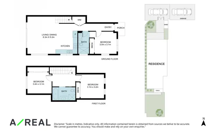 Floorplan of Homely townhouse listing, 1/17 Tullius Avenue, Oakleigh East VIC 3166