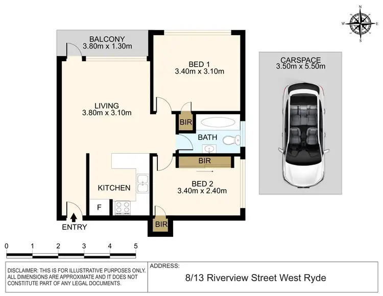 Floorplan of Homely apartment listing, 8/13 Riverview Street, West Ryde NSW 2114