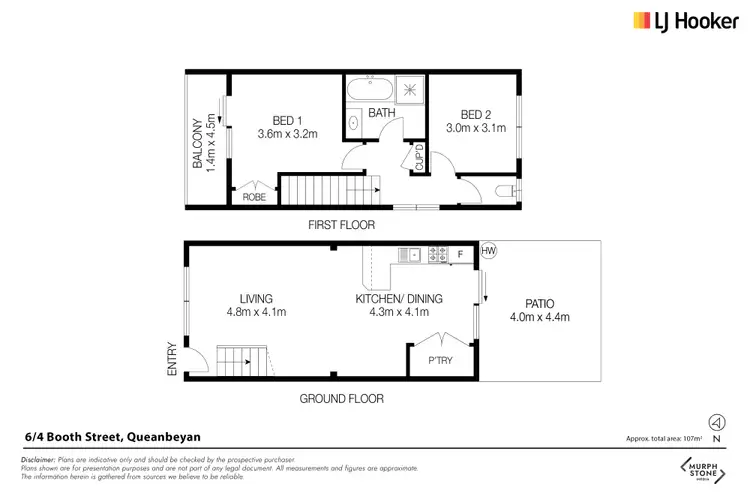 Floorplan of Homely townhouse listing, 6/4 Booth Street, Queanbeyan East NSW 2620