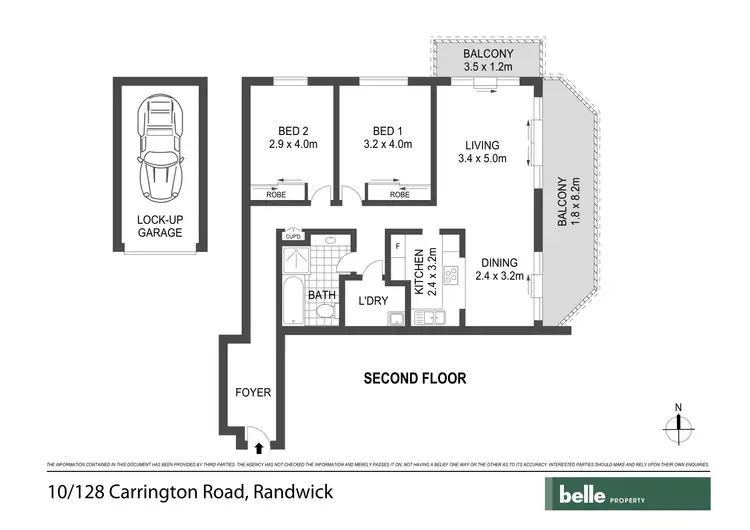Floorplan of Homely apartment listing, 10/128 Carrington Road, Randwick NSW 2031