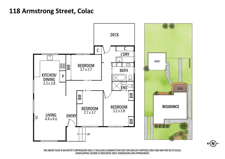 Floorplan of Homely house listing, 118 Armstrong Street, Colac VIC 3250