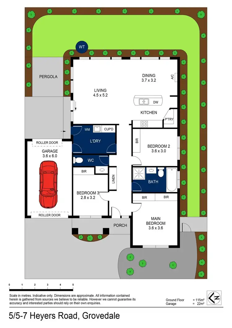 Floorplan of Homely townhouse listing, 5/5-7 Heyers Road, Grovedale VIC 3216
