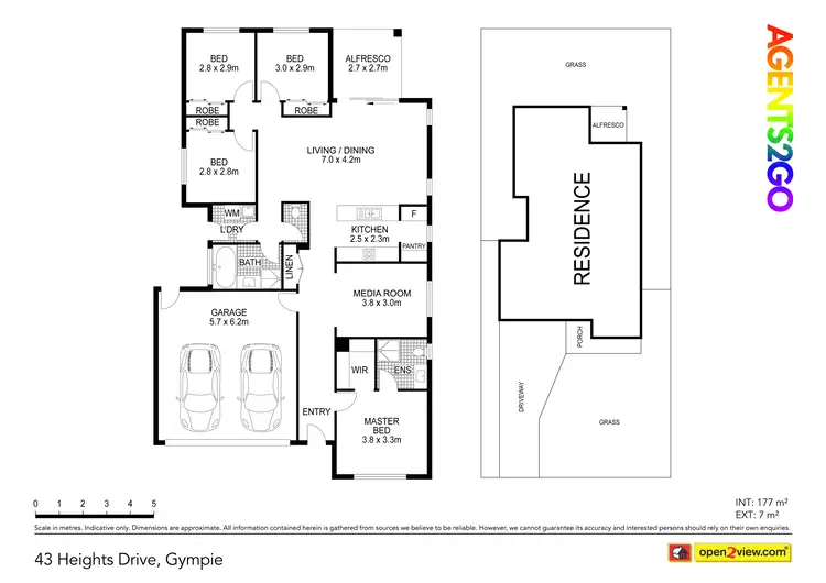 Floorplan of Homely house listing, 43 Heights Drive, Gympie QLD 4570