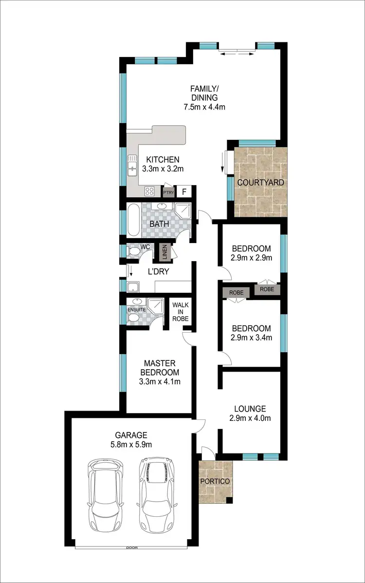 Floorplan of Homely house listing, 40 Parade Road, Withers WA 6230