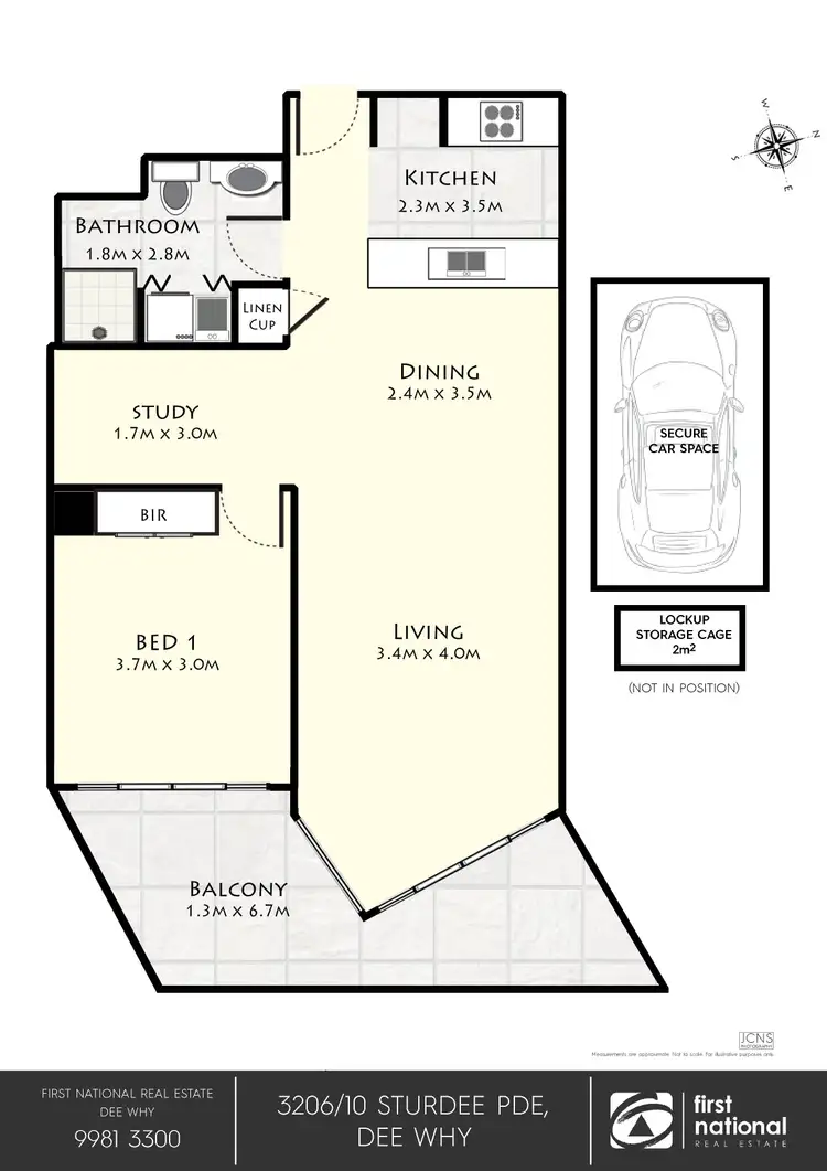 Floorplan of Homely apartment listing, 3206/10 Sturdee Parade, Dee Why NSW 2099