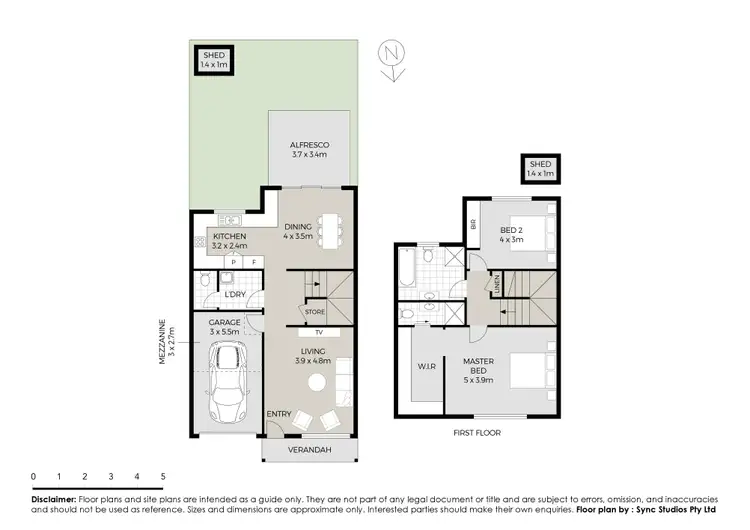 Floorplan of Homely townhouse listing, 9/1 Heath Street, Prospect NSW 2148