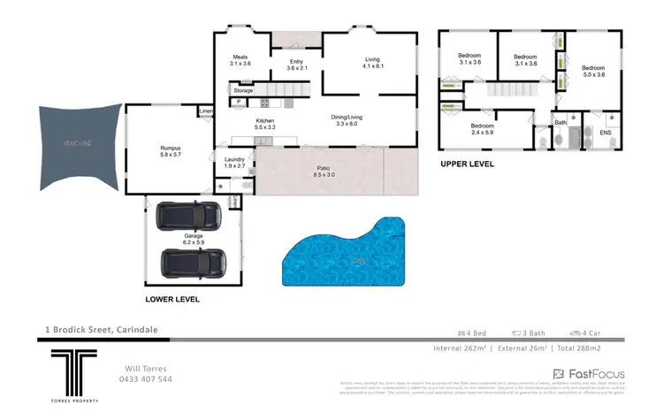 Floorplan of Homely house listing, 1 Brodick Street, Carindale QLD 4152