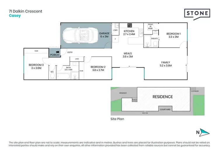 Floorplan of Homely house listing, 71 Dalkin Crescent, Casey ACT 2913