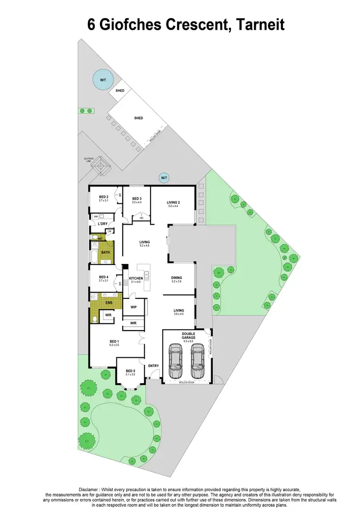 Floorplan of Homely house listing, 6 Giofches Crescent, Tarneit VIC 3029