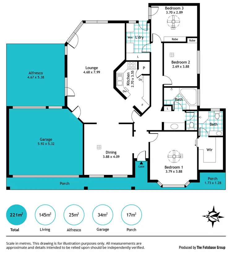 Floorplan of Homely house listing, 7 Indra Terrace, Brighton SA 5048