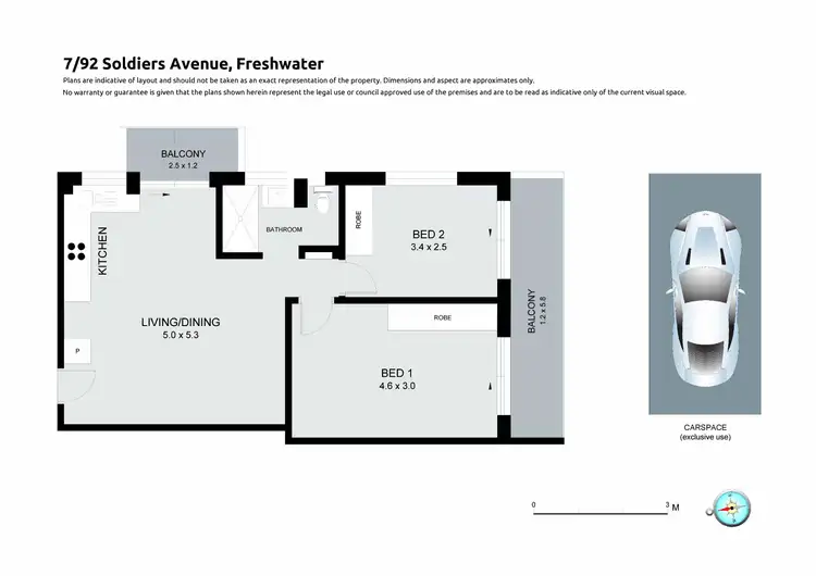 Floorplan of Homely apartment listing, 7/92 Soldiers Avenue, Freshwater NSW 2096