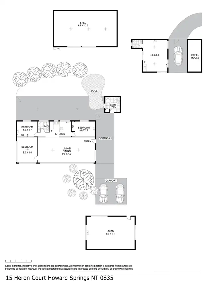 Floorplan of Homely house listing, 15 Heron Court, Howard Springs NT 835