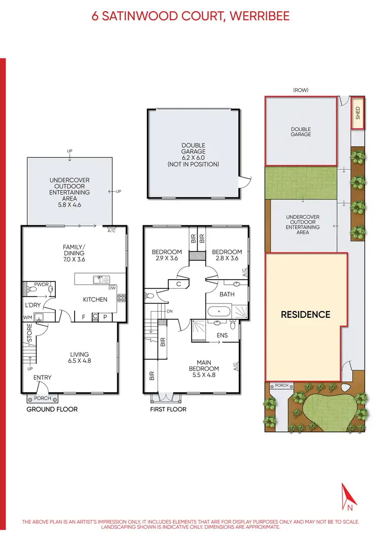 Floorplan of Homely house listing, 6 Satinwood Court, Werribee VIC 3030