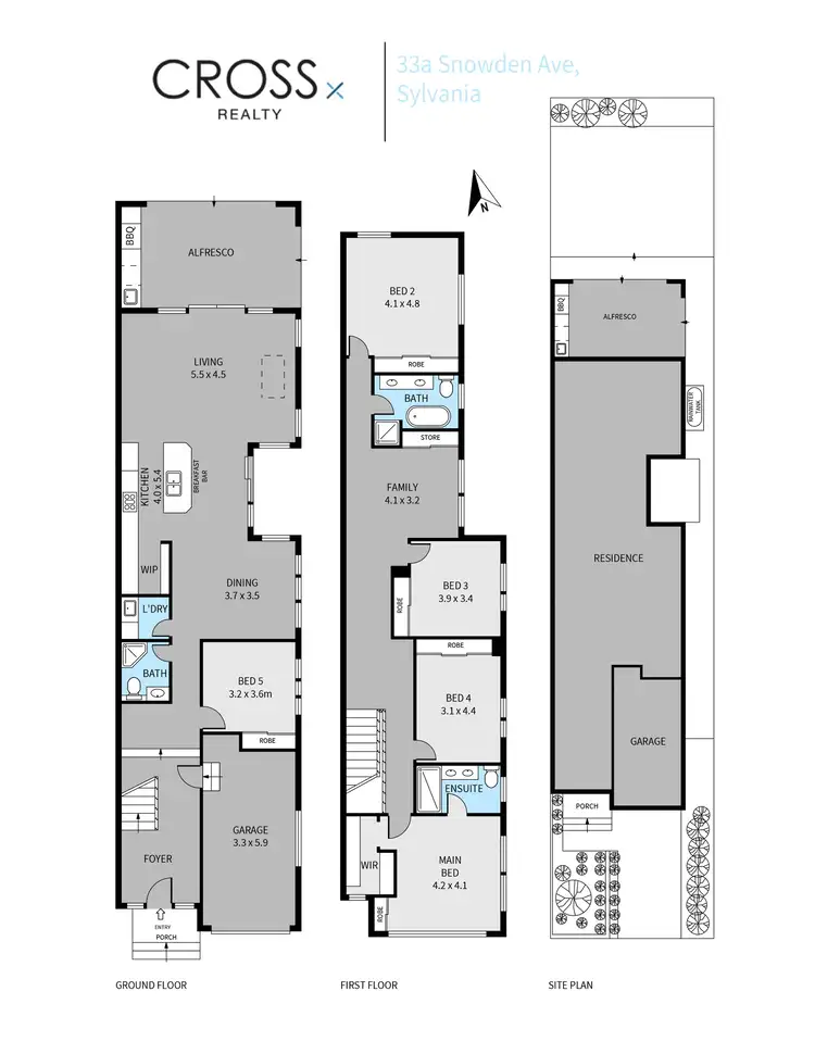 Floorplan of Homely semi-detached listing, 33A Snowden Avenue, Sylvania NSW 2224
