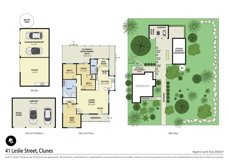 Floorplan of Homely house listing, 41 Leslie Street, Clunes VIC 3370