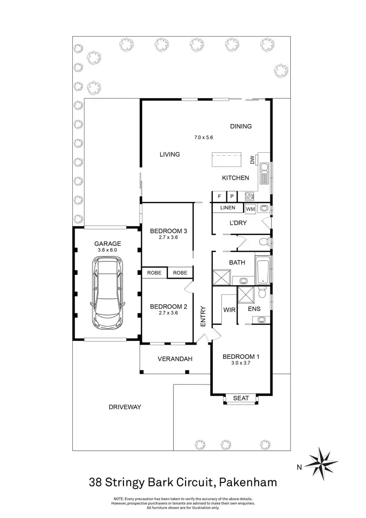 Floorplan of Homely house listing, 38 Stringy Bark Circuit, Pakenham VIC 3810