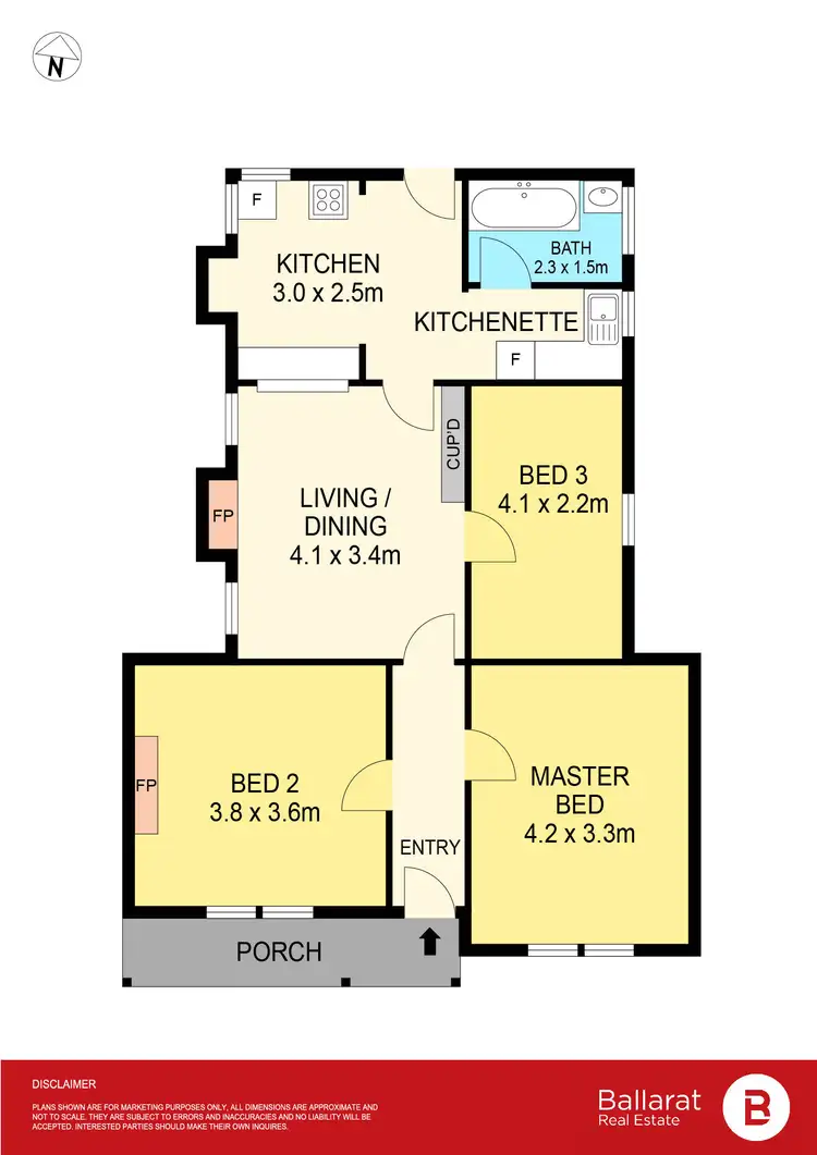 Floorplan of Homely house listing, 407 Finch Street, Ballarat East VIC 3350