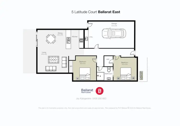 Floorplan of Homely house listing, 5 Latitude Court, Ballarat East VIC 3350