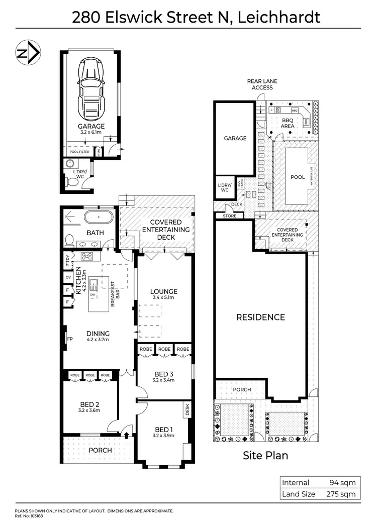 Floorplan of Homely house listing, 280 Elswick Street North, Leichhardt NSW 2040
