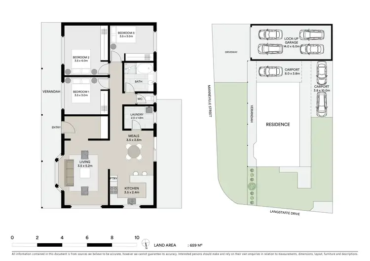 Floorplan of Homely house listing, 53 Langstaffe Drive, Wendouree VIC 3355