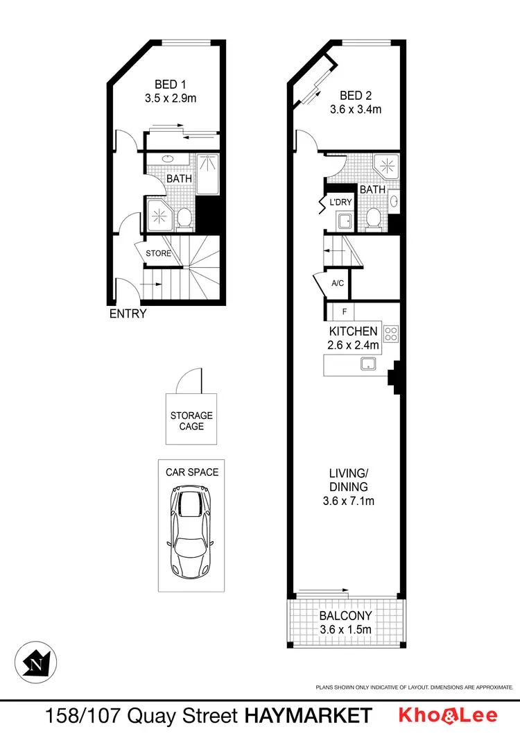 Floorplan of Homely apartment listing, 158/107 Quay Street, Haymarket NSW 2000