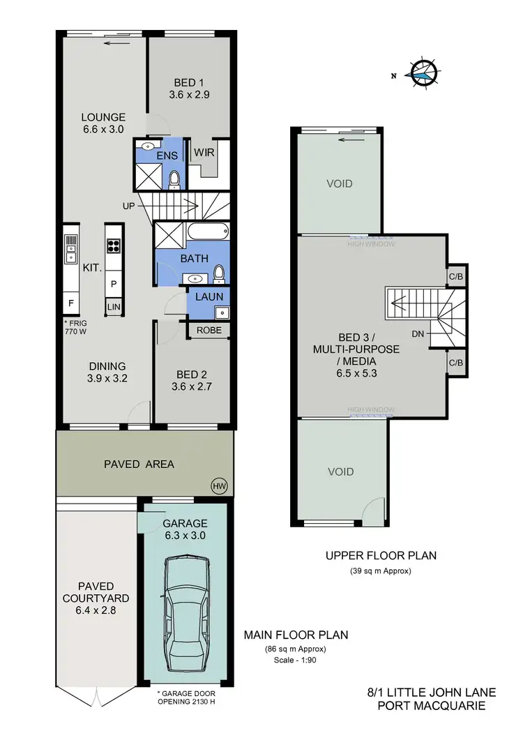 Floorplan of Homely unit listing, 8/1 Little John Lane, Port Macquarie NSW 2444