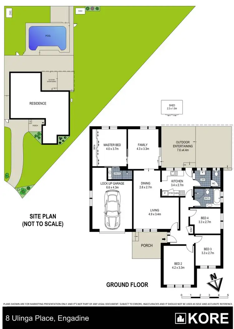Floorplan of Homely house listing, 8 Ulinga Place, Engadine NSW 2233