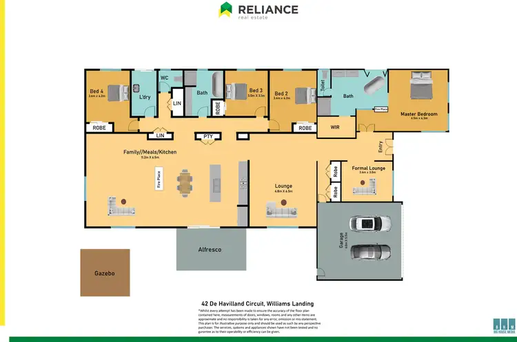 Floorplan of Homely house listing, 42 De Havilland Circuit, Williams Landing VIC 3027