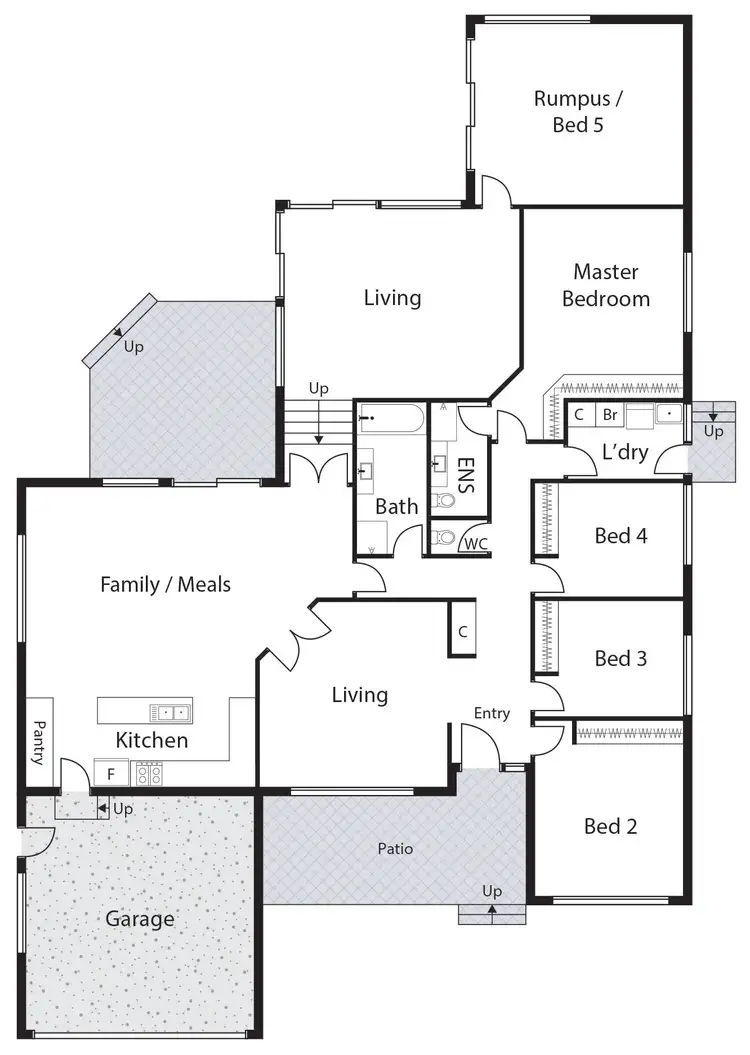 Floorplan of Homely house listing, 14 Kidston Crescent, Curtin ACT 2605