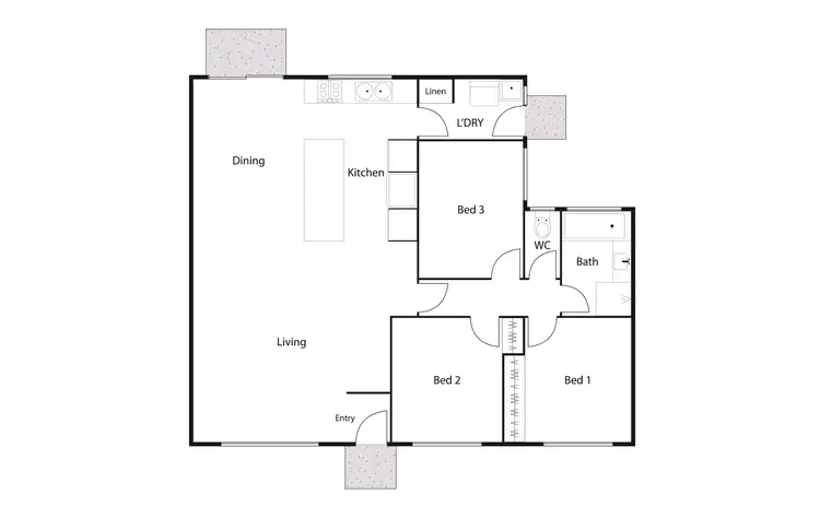 Floorplan of Homely townhouse listing, 8/121 Keverstone Circuit, Isabella Plains ACT 2905
