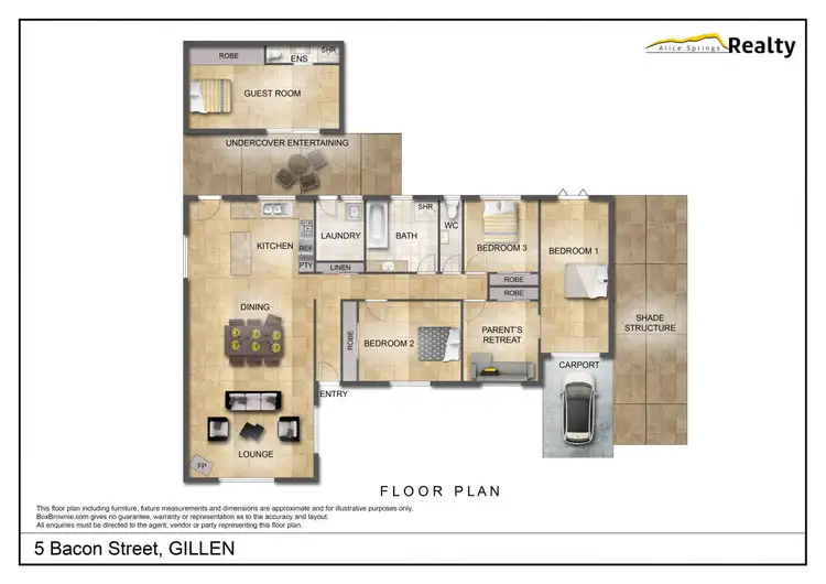 Floorplan of Homely house listing, 5 Bacon Street, Gillen NT 870