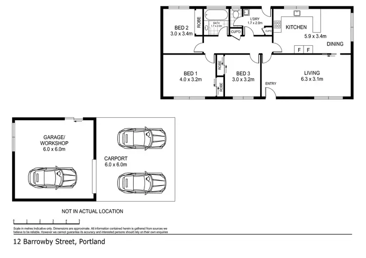 Floorplan of Homely house listing, 12 Barrowby Street, Portland VIC 3305