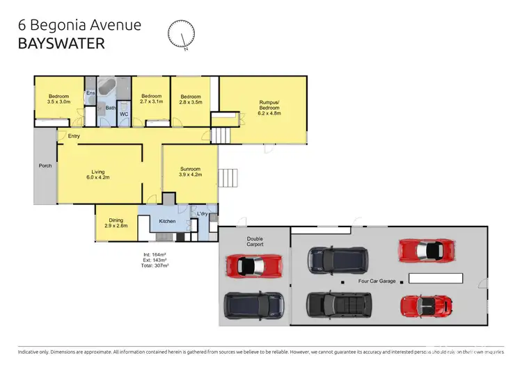 Floorplan of Homely house listing, 6 Begonia Avenue, Bayswater VIC 3153