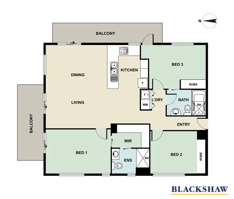 Floorplan of Homely apartment listing, 31/50 Moore Street, Turner ACT 2612