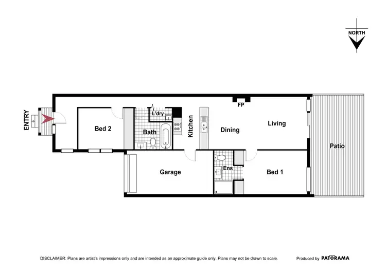 Floorplan of Homely townhouse listing, 2/5 Waterloo Street, Queanbeyan NSW 2620